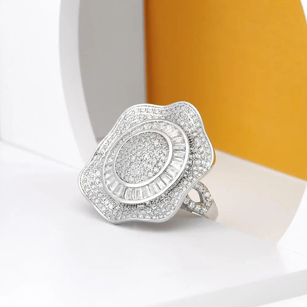 ERLUER Original Women Rings Luxury Zircon Stone for Wedding Engagement Ring Fashion Promotions Jewelry 2019 | Украшения и