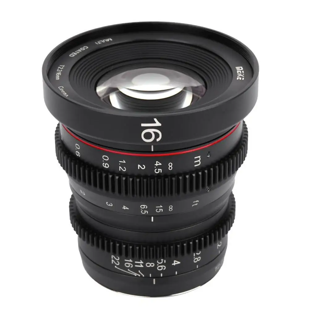 Meike MK 16 мм T2.2 ручная фокусировка асферический портретный объектив Cine для микро(MFT M4/3) крепление Olympus для камеры Panasonic