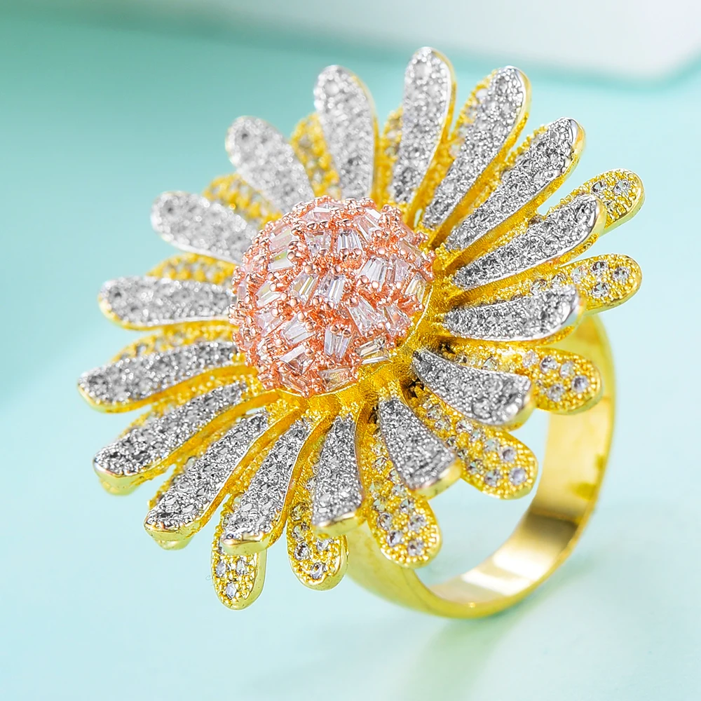 Missvikki свадебное кольцо на палец символ любви роскошное цветущее в виде цветка