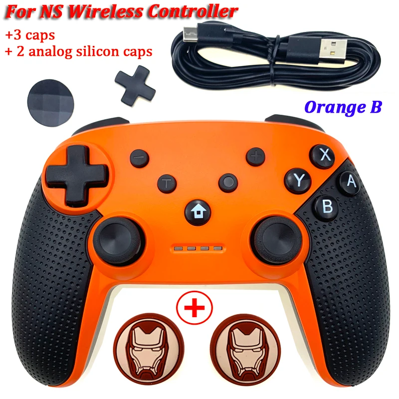 Orange B Беспроводной игровой контроллер, джойстик для Nintendo Switch Console, Bluetooth Gamepad Pro Joypad для Android/PC, аксессуары, контроллер - Цвет: Orange B