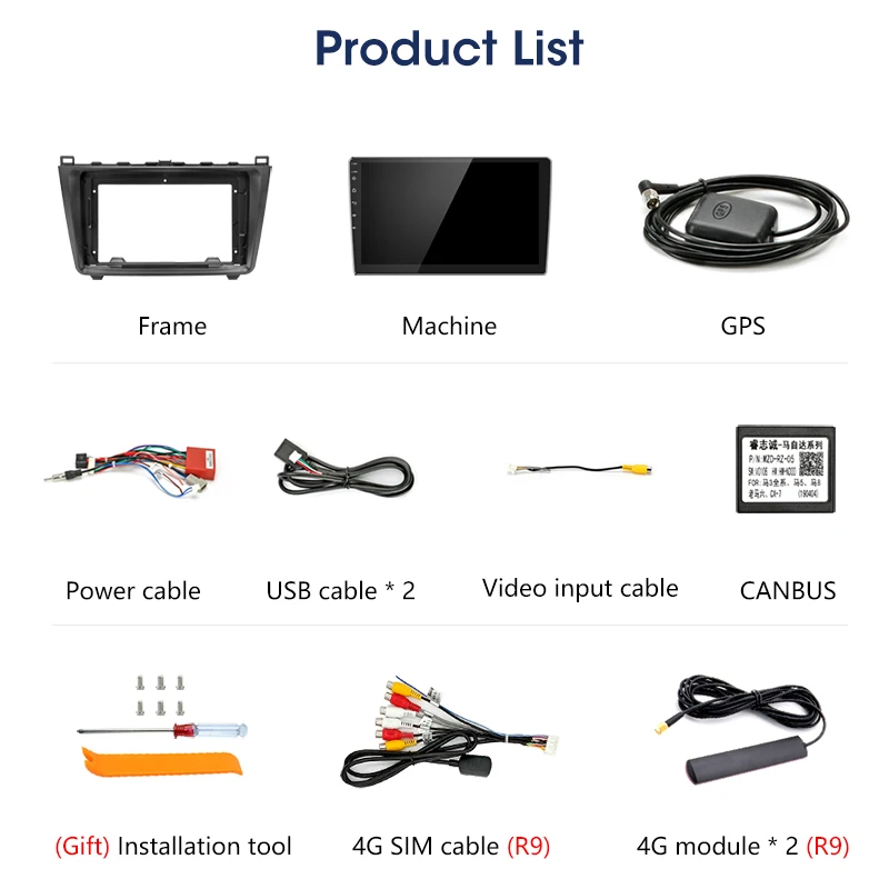 Vtopek 9 &quot2 Din Android Wifi 4G автомобильное радио для Mazda 6 2009 2015 2G + 32G навигация GPS HIFI RDS DSP