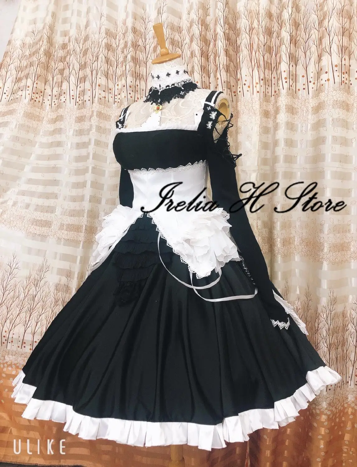 Потрясающий костюм для косплея коготь Лейн потрясающий горничной женское платье