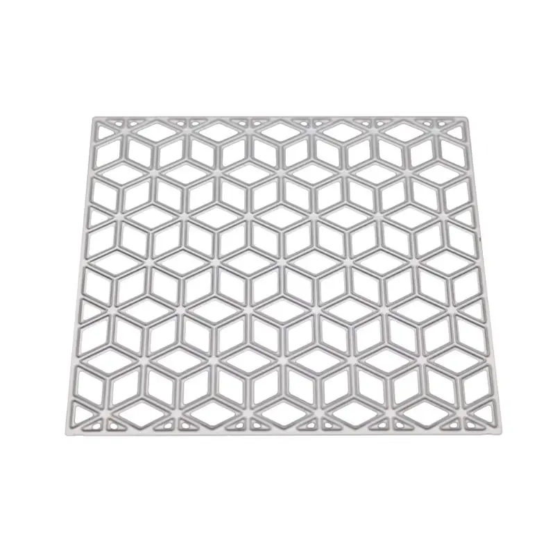 Ромбовидная нерегулярная металлическая резка штампы Трафаретный Скрапбукинг DIY