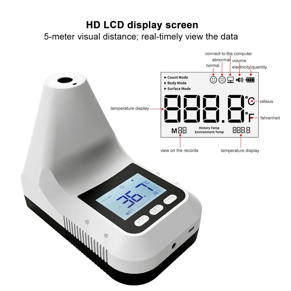Автоматический термометр K3 Pro Бесконтактный инфракрасный прибор для измерения