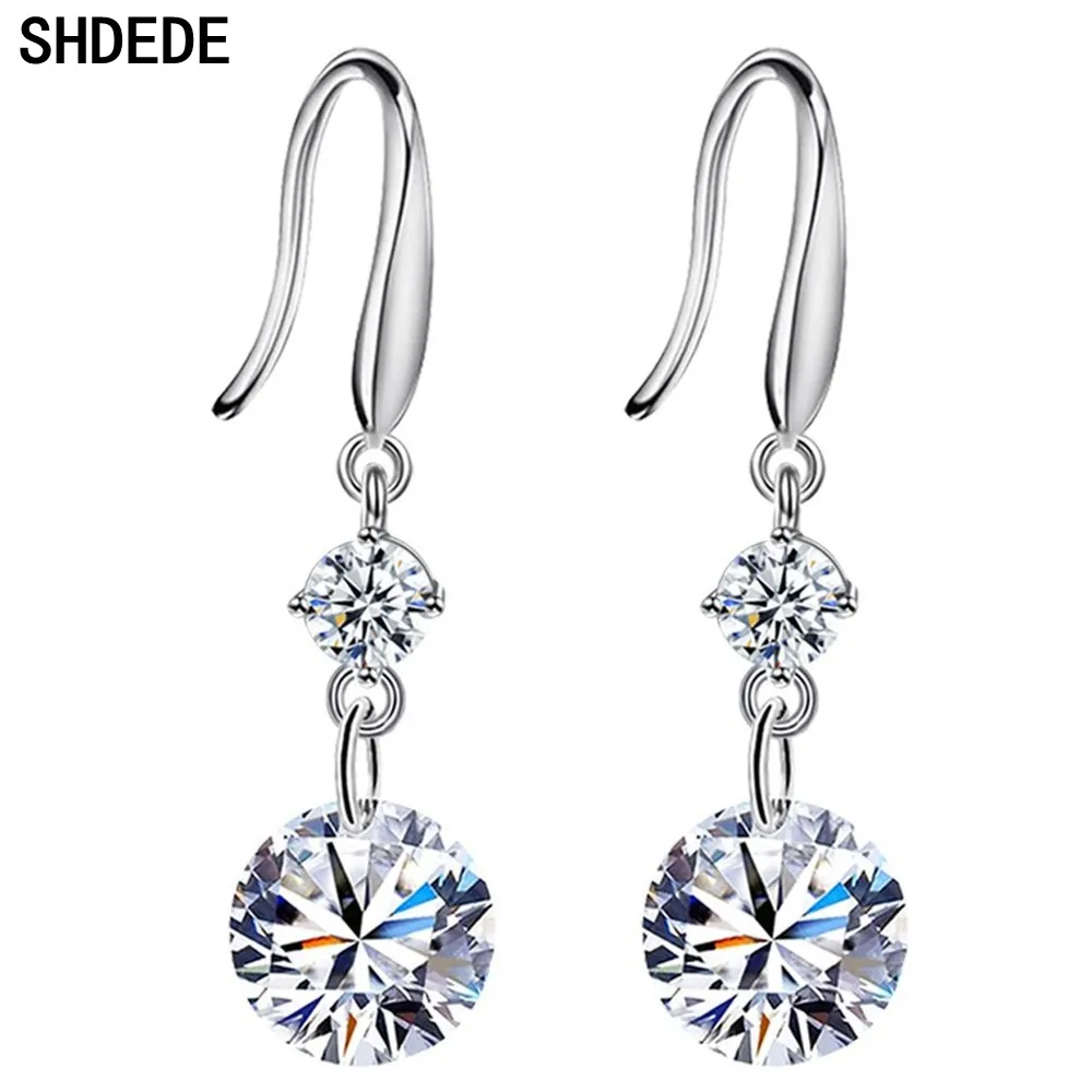 Женские серьги-подвески SHDEDE, модные ювелирные украшенные кристаллами из австрийского Кореи, модные аксессуары, WH30