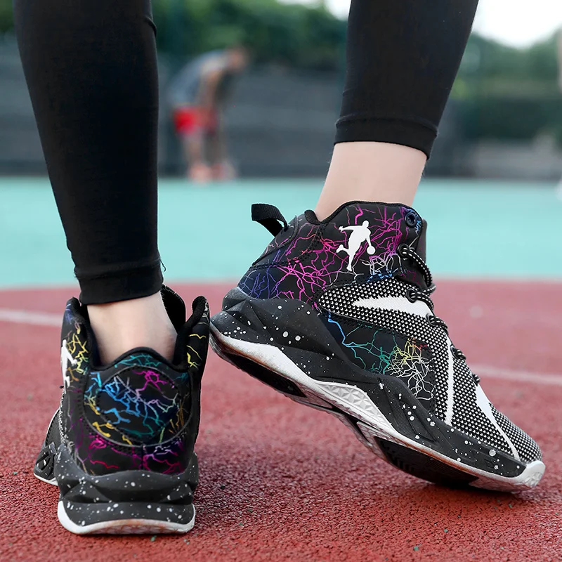 Брендовые баскетбольные кроссовки для девочек Нескользящие детские мальчиков