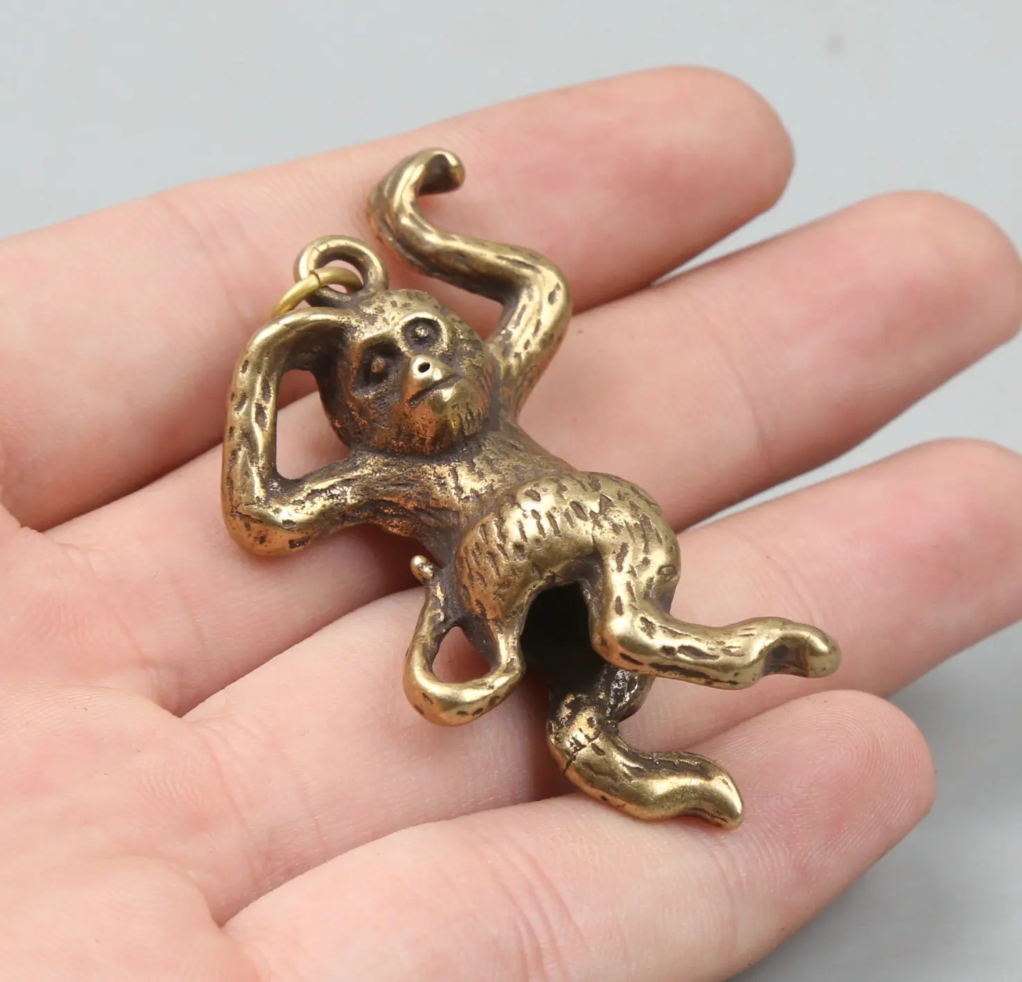 55 мм/2 2 &quotКоллекция Curio редкие китайские маленькие бронзовые Изысканные милые