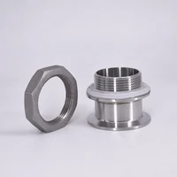 double ferrule 1 5 2 tri clamp x 1 14 1 12 bsp male sanitary adapter sus 304 stainless steel pipe fitting homebrew