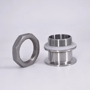 double ferrule 1 5 2 tri clamp x 1 14 1 12 bsp male sanitary adapter sus 304 stainless steel pipe fitting homebrew free global shipping