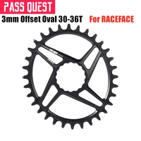 pass quest direct mount mtb mountain bike chainring 30 36t 3mm offset oval narrow wide chainwheel for raceface bicycle crankset