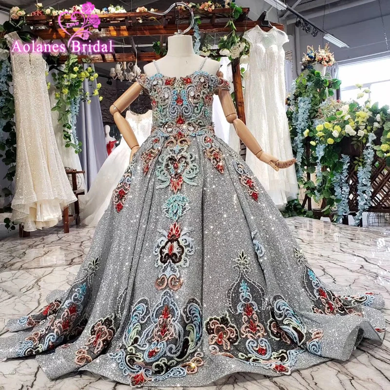 Великолепное Пышное Платье с цветочным узором для девочек особых случаев