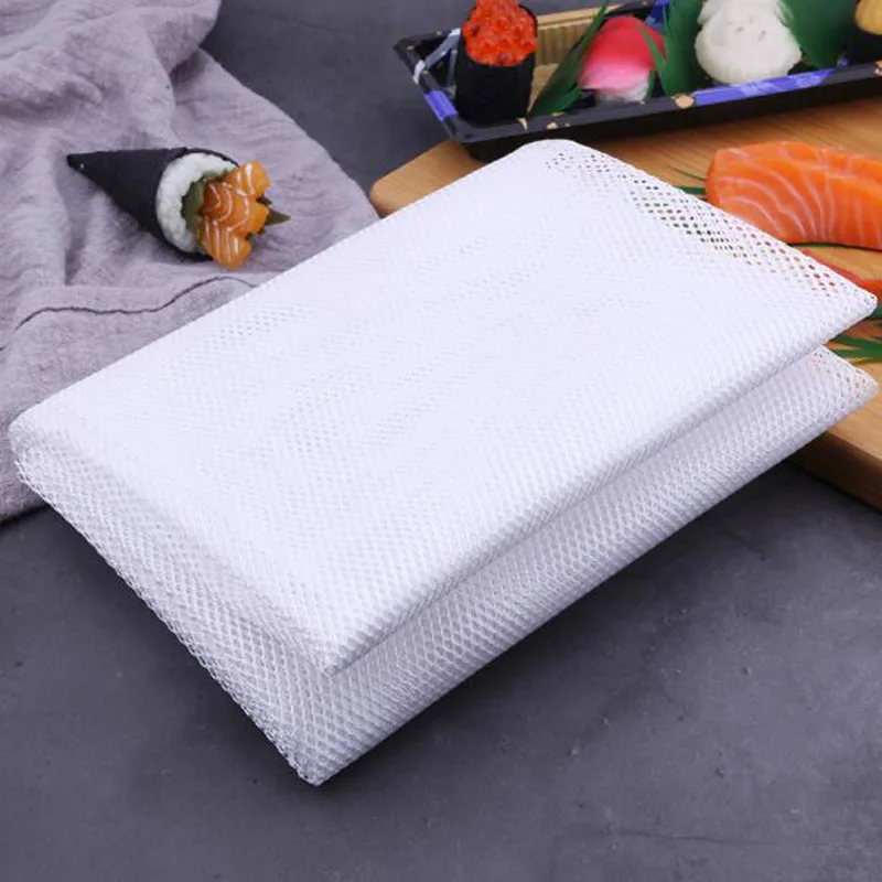 3pcs Steamer Mesh Cloth Reusable Dim Sum Sushi Cooking Steamed Rice Towel Steamer Cloth 100*115cm White