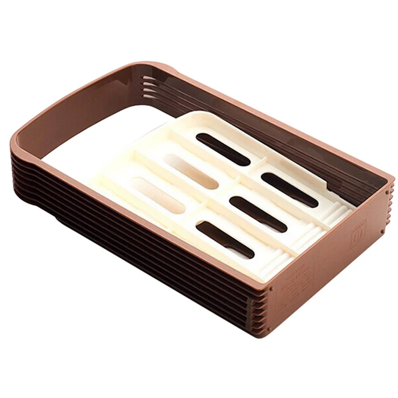 Foldable Loaf Cutter Rack Bakeware For Toast Bread Slicer Plastic Mold Guide Slicing Tools Kitchen | Дом и сад