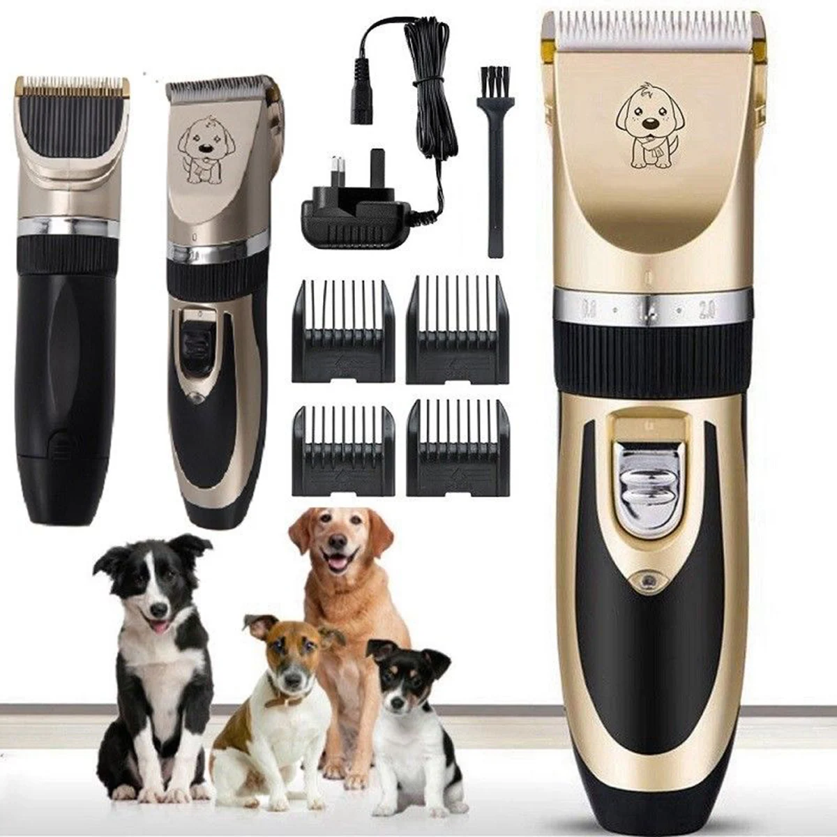 Professional Pet Dog Hair Trimmer Animal Grooming Clippers Cat Cutter Machine Shaver Electric Scissor Clipper 110-240V EU/US/UK | Дом и сад
