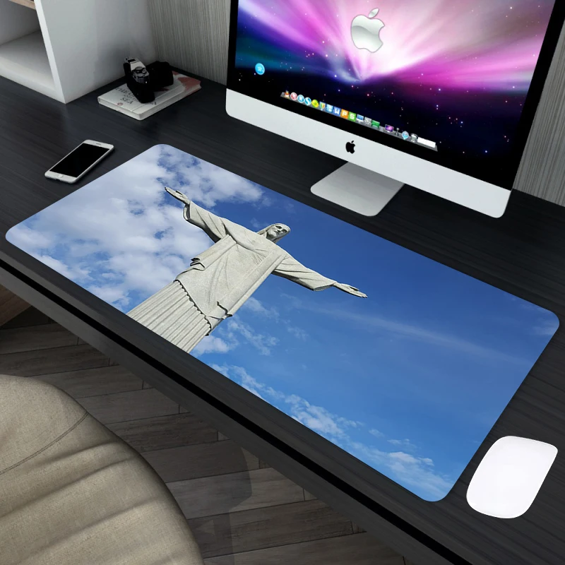 

Holy Statue Mause Pad Pink Mouse Computer Mat Pc Mats Pads 900x400 Gaming for Carpet Keyboard and Gamer Desk