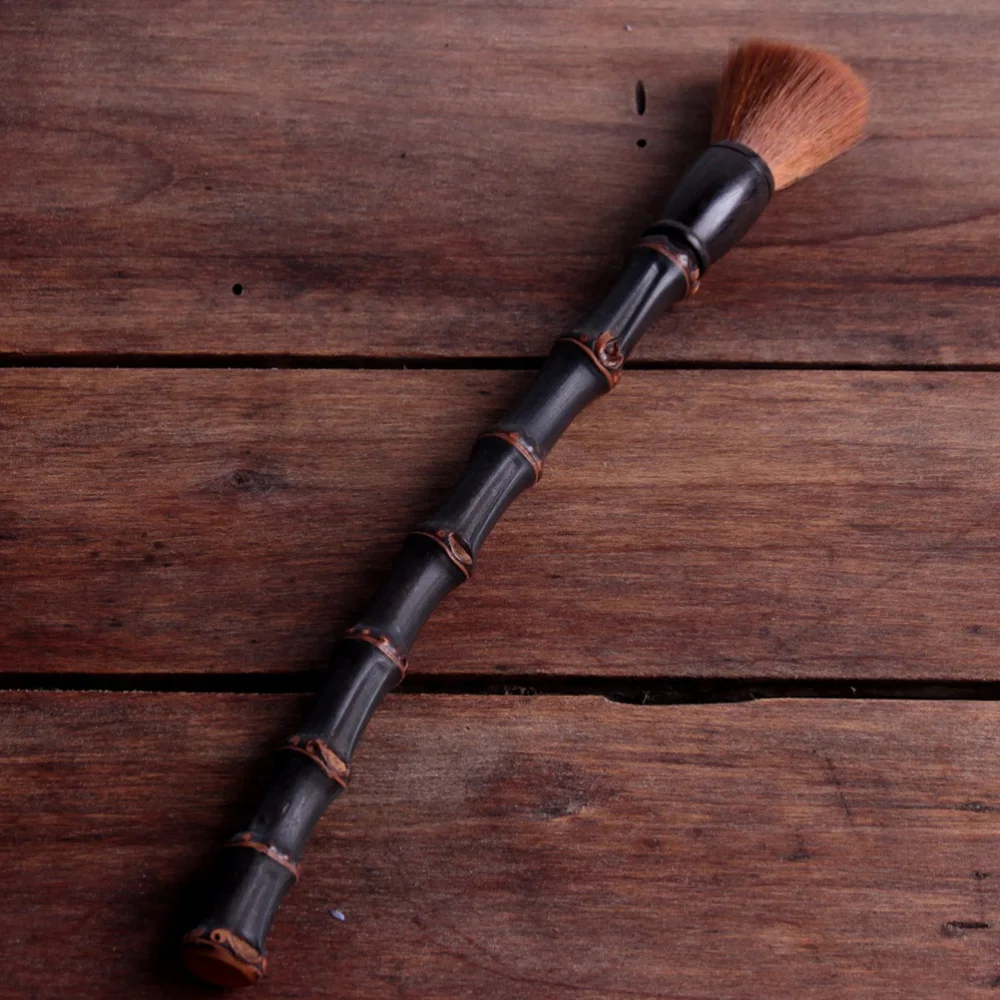 1 шт. щетка для чайника черная бамбуковая корень с длинной ручкой кунг фу чайная