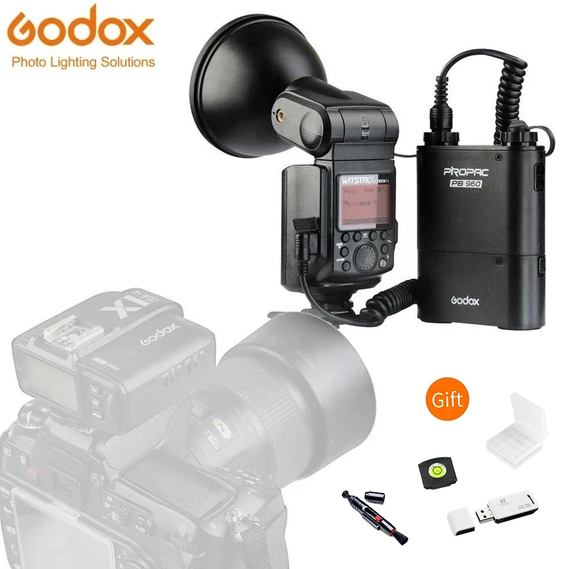 

Godox 360WS AD360II-N X Wireless I-TTL 1/8000S HSS Portatile Speedlite Flash con PB960 Power Battery Pack per macchina Fotografi