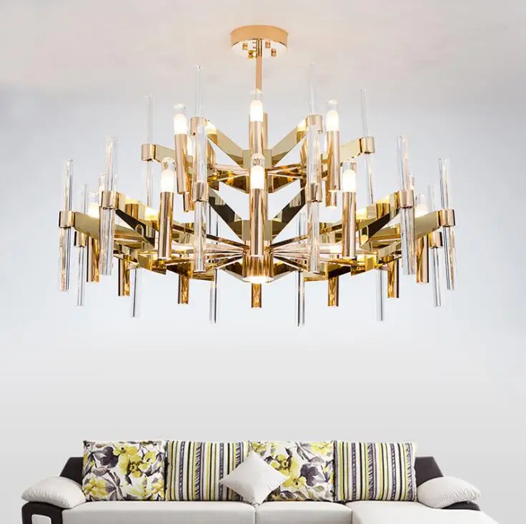 Постмодерн в гонконгском стиле роскошная хрустальная люстра для гостиной