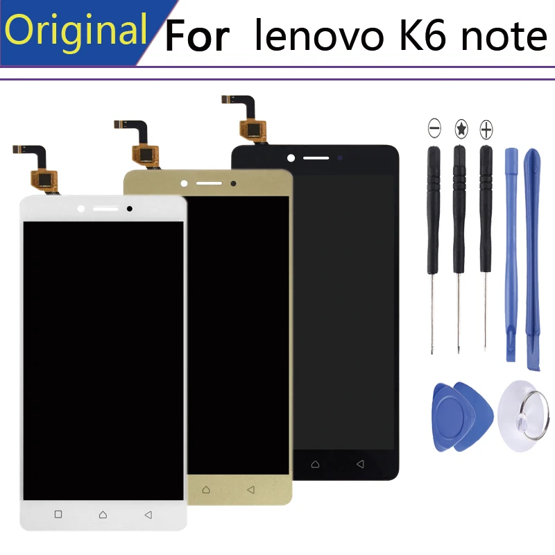 Pantalla для Lenovo K6 Note дисплей в мобильный телефон LCDs с рамкой K53a48 сенсорный экран LCD