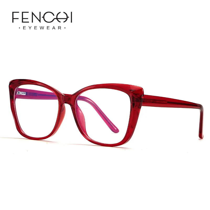 FENCHI TR90 оправа для очков в стиле кошачьи глаза очки против голубого излучения