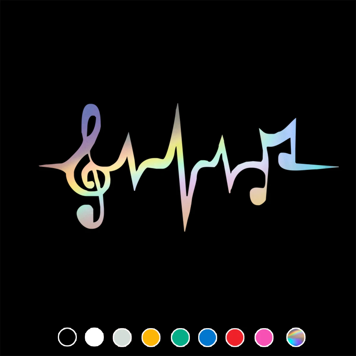 Music Note Автомобильная наклейка с сердечным ритмом для автомобилей авто мотоцикла