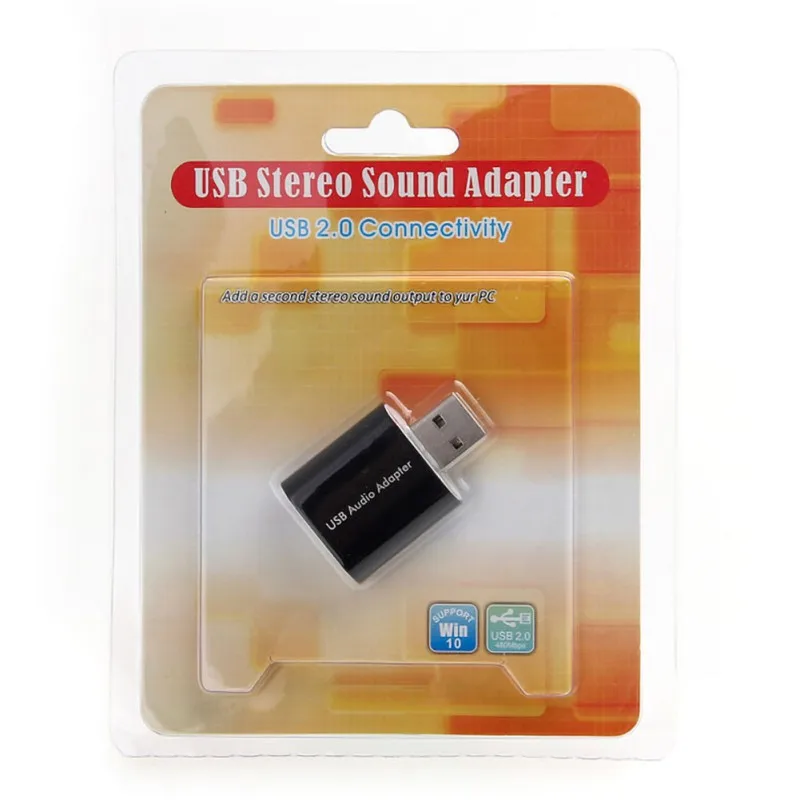 Переходник USB-AUX внешний 7 1 каналов для Windows и Mac |