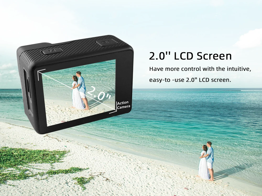 Mount tdog 4K Спортивная Экшн-камера 30fps WiFi 2," экран 170D подводный водонепроницаемый мини-камера для записи видео на шлем s Спортивная камера