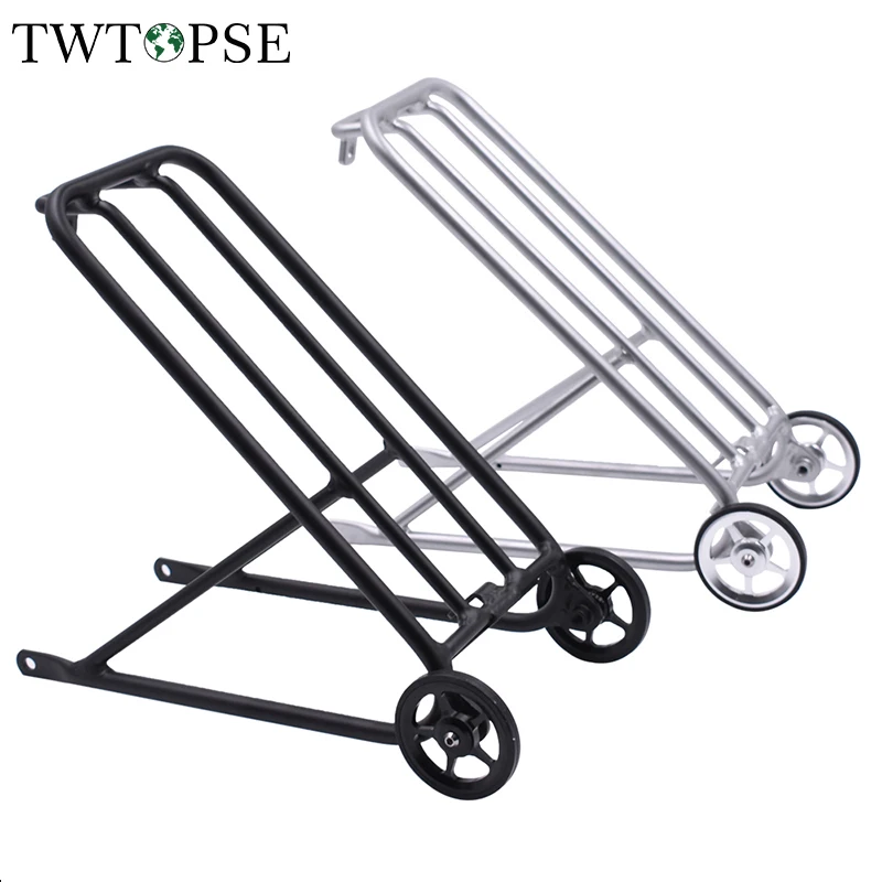 TWTOPSE велосипедная стойка для велосипеда Brompton Полка Складной велосипед мини алюминиевые задние грузовые стойки велосипедный велосипед аксессуары детали 310 г