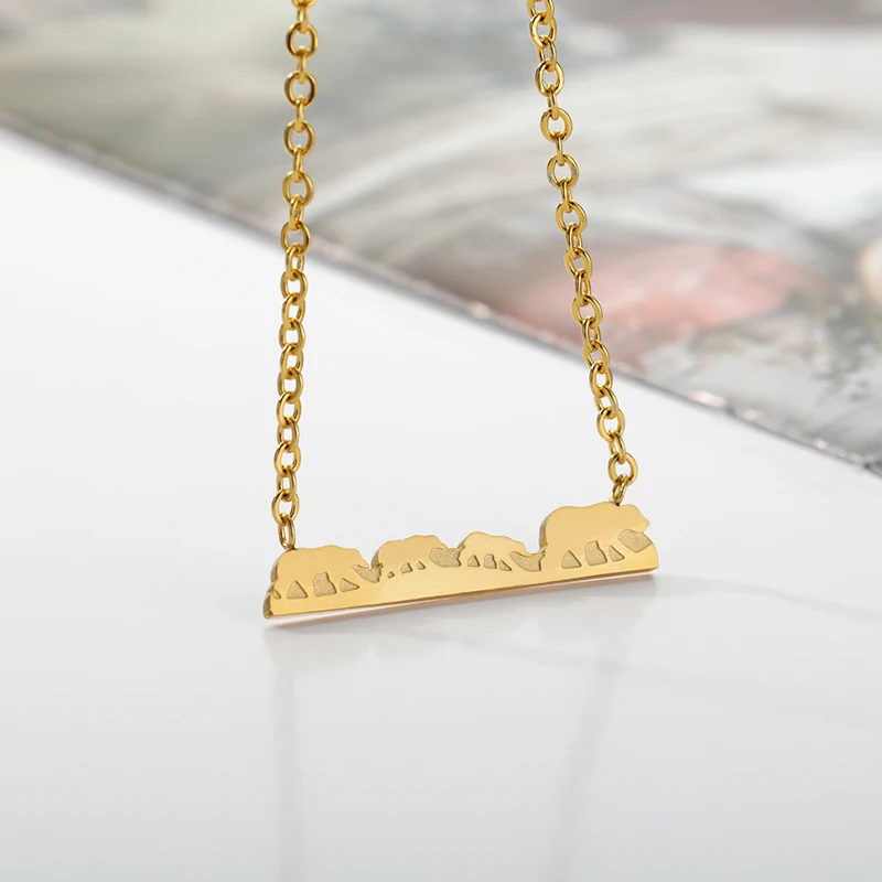 Ожерелье с подвеской в виде животного из нержавеющей стали | Украшения и