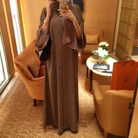 abaya kimono dubai kaftan muslim ramadan eid diamond beading cardigan abayas women casual robe femme caftan islam clothes