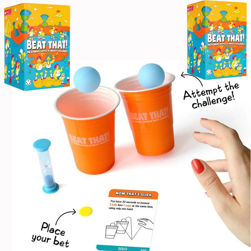 

Beat That! Family Party Game for Kids Adults Toys Game Household Objects Expansion Combo Pack Fun Game Activities Christmas Gift
