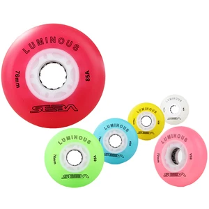 Оригинальные светящиеся светодиодные колеса Japy Skate, светодиодное освещение, скользящие ролики 85A скольжение, шины слалом патина