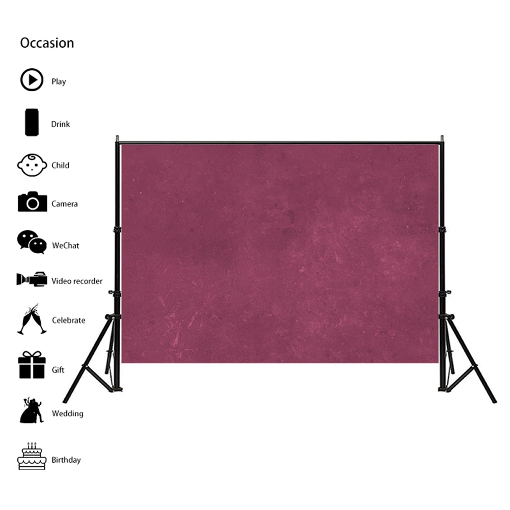 

150x210cm Vintage Solid Color Wedding Events Backdrop Photography Backgroud for Baby Portrait Birthday Party wall Studio Props