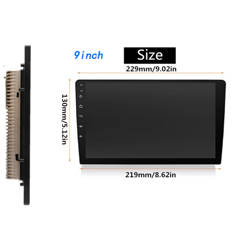 Автомобильная стерео музыка Bluetooth Android MP5 плеер 9 дюймов HD с GPS универсальное радио