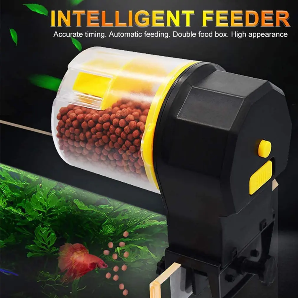 

Smart Automatic Fish Feeder Moisture-Proof Electric Fish Feeder Intelligent Timing For Holiday Vacation Aquarium