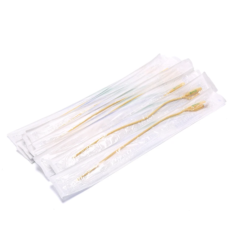 12 шт. в упаковке мочевой катетер с силиконовым покрытием мягким клапаном