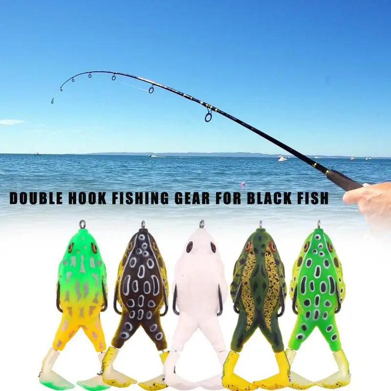 1 предмет Реалистичная имитация лягушка резиновые мягкие приманки 50 мм 13 6g