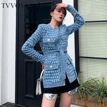 TVVOVVIN, синяя, круглый вырез, длинный рукав, в горошек, дыра, дышащая, женская, джинсовая куртка, повседневная, модная,, осеннее пальто, новинка, X100 TVVOVVIN, синяя, круглый вырез, длинный рукав, в горошек, дыра, дышащая, женская, джинсовая куртка, повседневная, модная,, осеннее пальто, новинка, X100