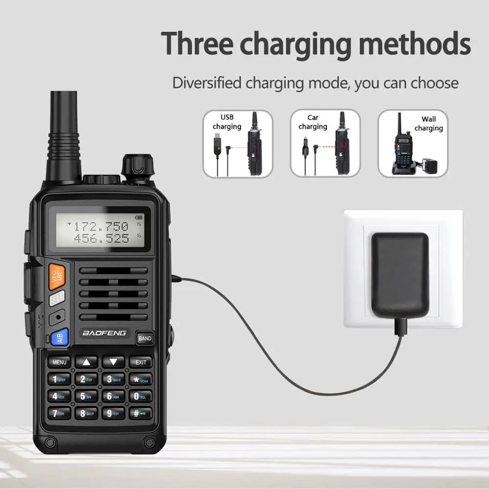 BaoFeng UV S9 плюс Tri Band10W мощный 2xAntenna VHF UHF 136 174 МГц/220 260 МГц/400 520 МГц 10 км дальность Ham