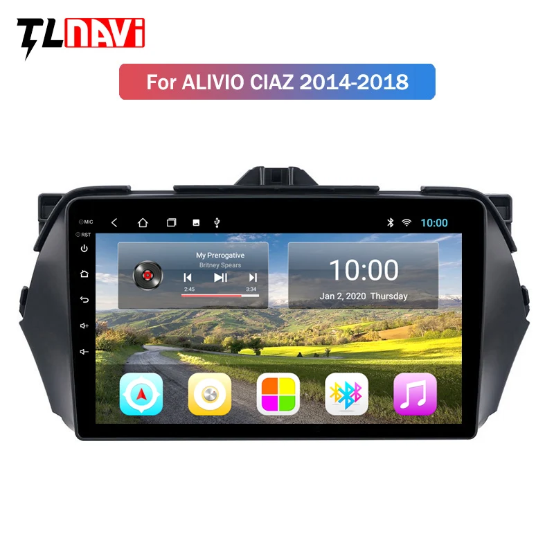

Автомагнитола 2 DIN на Android 10,0 для SUZUKI Alivio/CIAZ 2014-2018, мультимедийный стерео-проигрыватель 2 DIN с навигацией, GPS, видео, DVD, 9 дюймов
