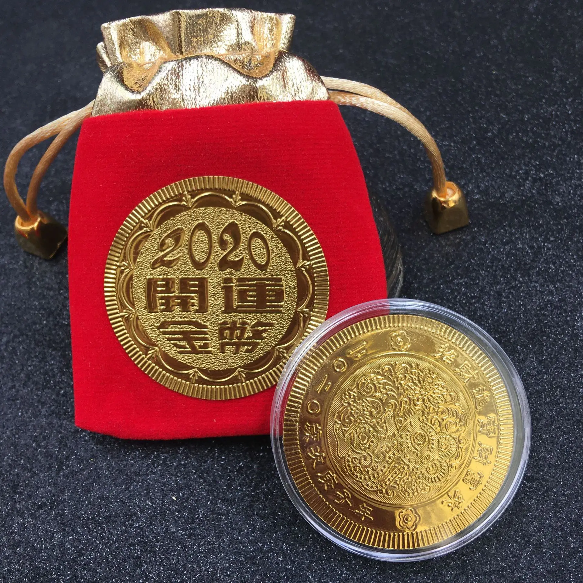 Мышь Крыса памятная имитация золотой фольги монета год крысы коллекция монеты