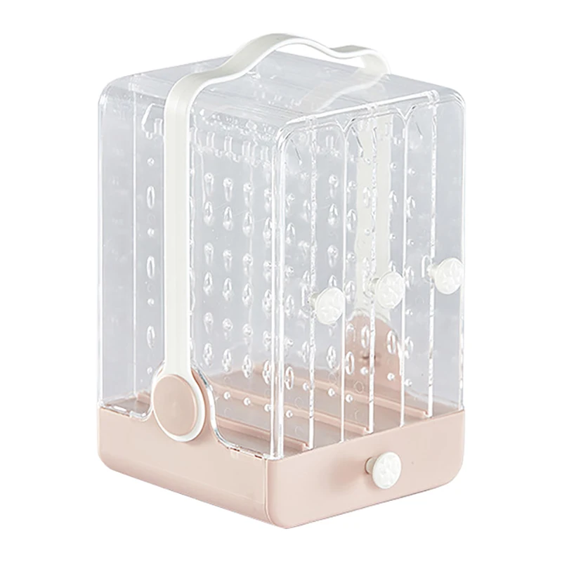 Jewelry Box Earrings Shelf Earrings Storage Box Transparent Display Box Dustproof Princess Jewelry Rack Drawer