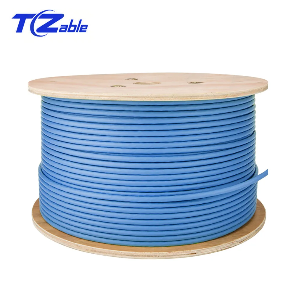 50M RJ45 Cat6A SFTP Double Shielding Network Cable Ethernet High Speed For Home Computer Broadband Lan Blue |