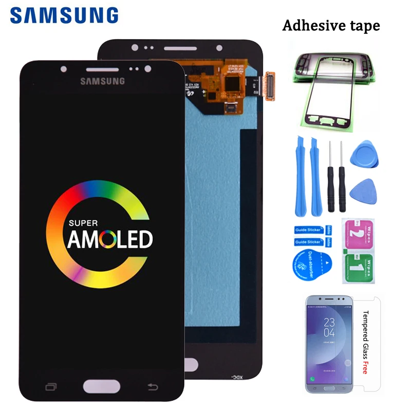 Super AMOLED ЖК дисплей для Samsung Galaxy J5 2016 j510 Дисплей кодирующий преобразователь