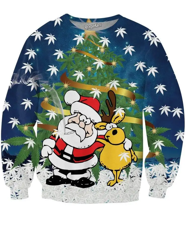 

Christmas Trees Crewneck Sweatshirt Hobbes Printed Jogger Hip Hop Hoody Crewneck Pullover 3d Hoodies