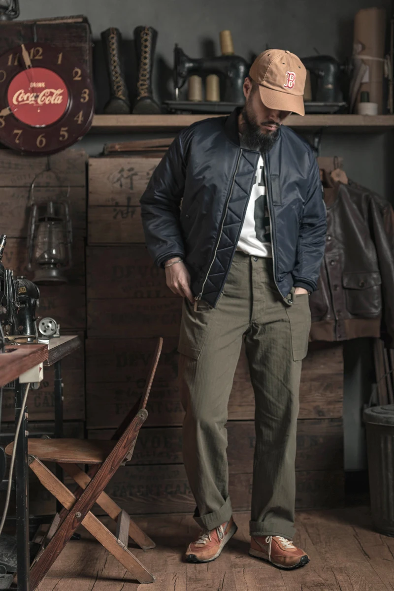 Летная куртка Bronson USAF в Корейском стиле модель 1950s летающая милитари синяя |