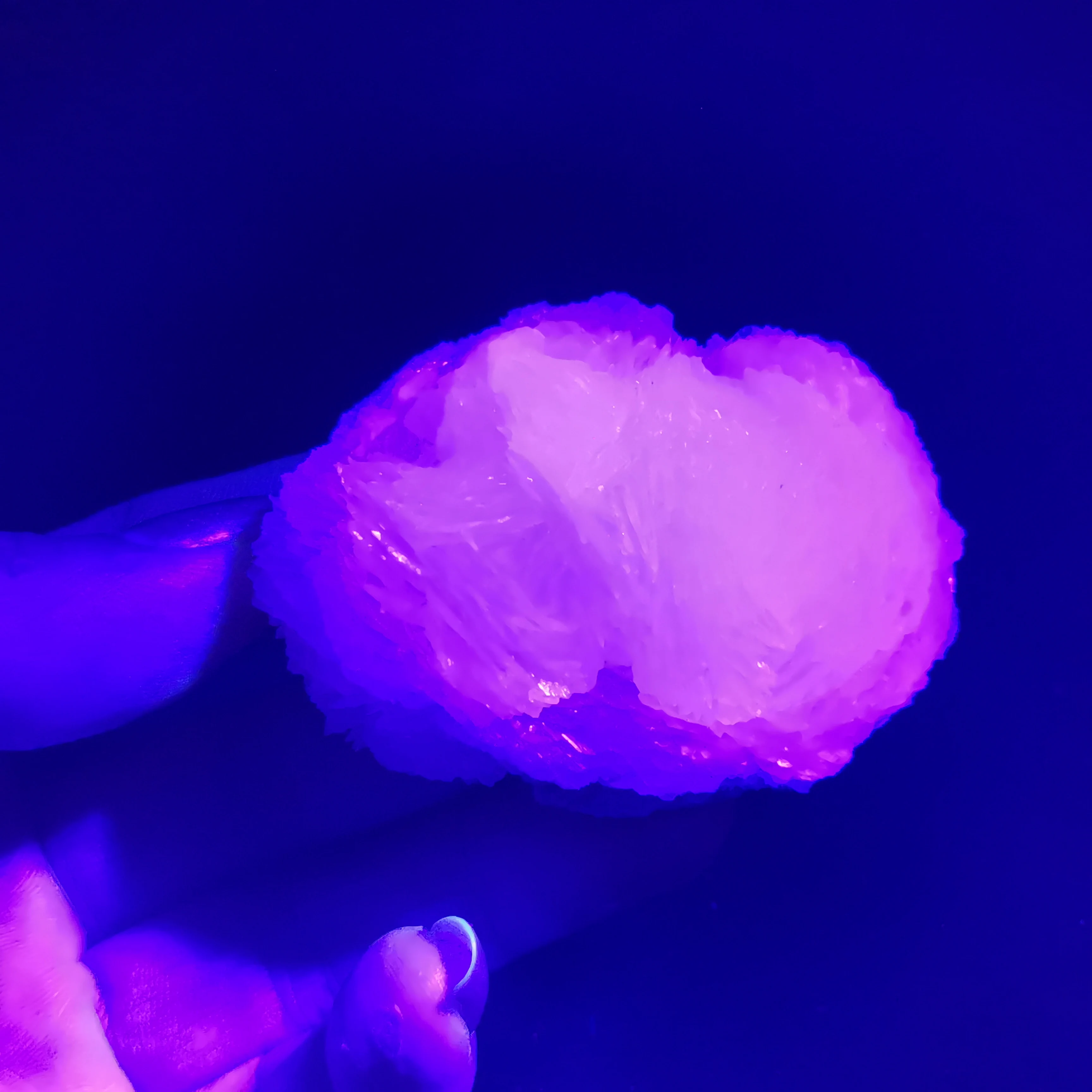 

18.9gRare natural calcite crystal quartz stone symbiotic energy healing gem decoration