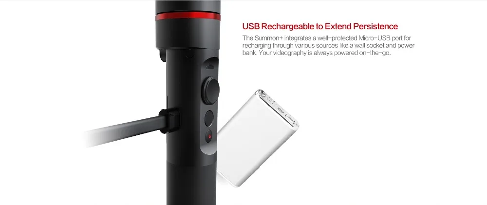 FeiyuTech Feiyu Summon Plus камера Gimbal Бесщеточный Стабилизатор 2,0 дюймов дисплей светодиодный светильник с 4K 1080P Экшн-камера