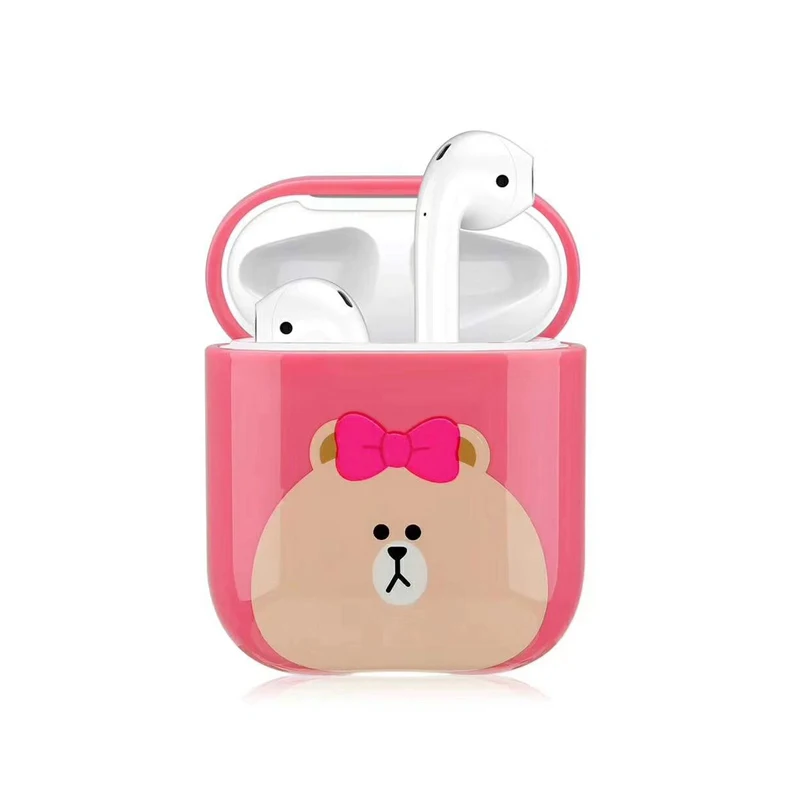 Airpod чехол с милым рисунком для Apple аксессуары airpods airpod 1 2 TWS Bluetooth коробка наушников