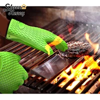 silicone microwave glove bbq oven baking hot pot mitts indoor outdoor cooking heat resistant kitchen high quality baking tool
